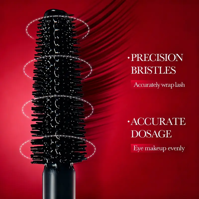 Mascara Silky Buildable Formula 24HR Lift Slender Thick Curl Anti-smudge No Caking Reject Fly Legs good
