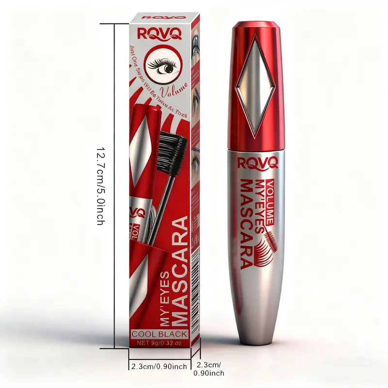 Mascara Silky Buildable Formula 24HR Lift Slender Thick Curl Anti-smudge No Caking Reject Fly Legs good